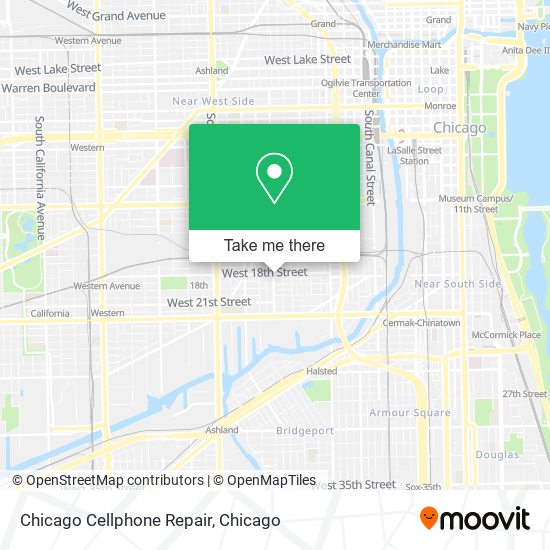 Mapa de Chicago Cellphone Repair