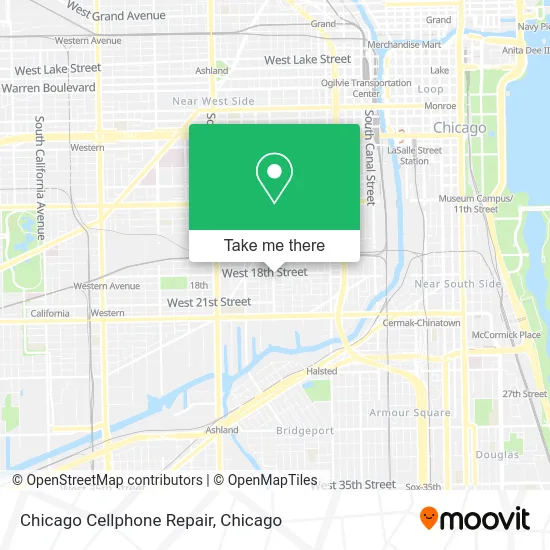 Chicago Cellphone Repair map
