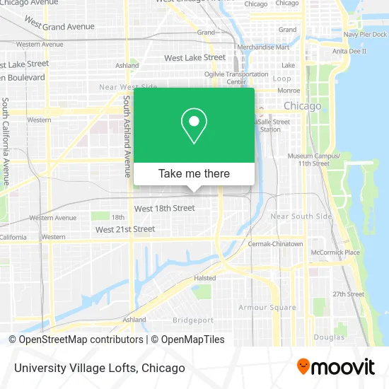 University Village Lofts map