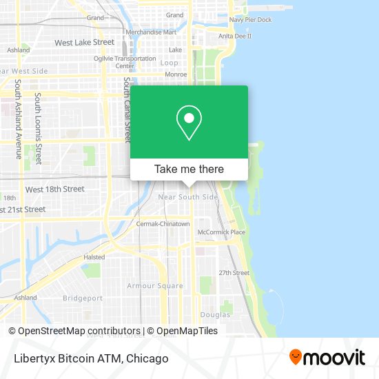 Mapa de Libertyx Bitcoin ATM