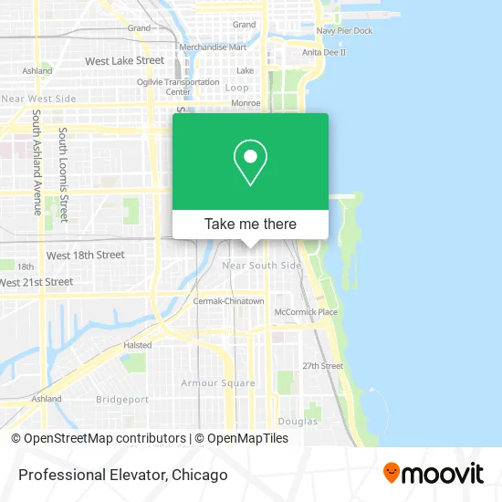 Mapa de Professional Elevator