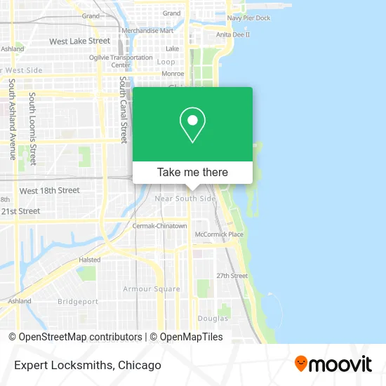 Expert Locksmiths map