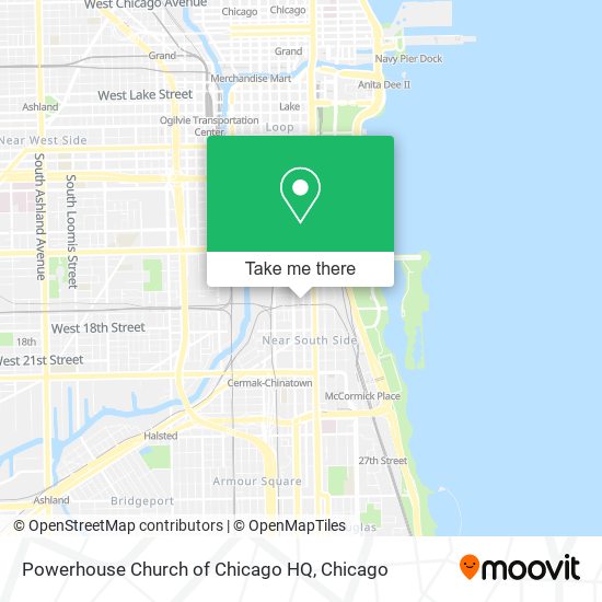 Mapa de Powerhouse Church of Chicago HQ