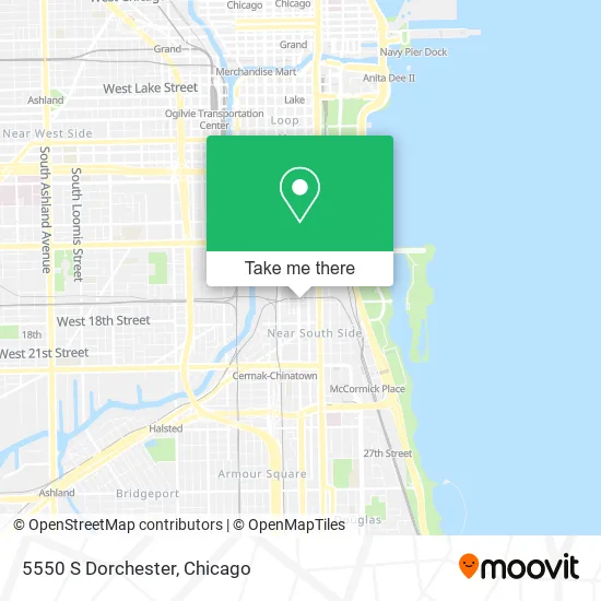 Mapa de 5550 S Dorchester