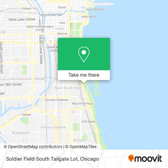 Soldier Field-South Tailgate Lot map