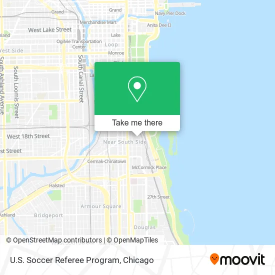 U.S. Soccer Referee Program map