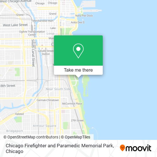 Mapa de Chicago Firefighter and Paramedic Memorial Park