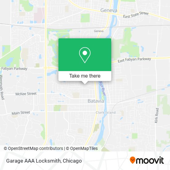 Mapa de Garage AAA Locksmith