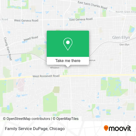 Family Service DuPage map