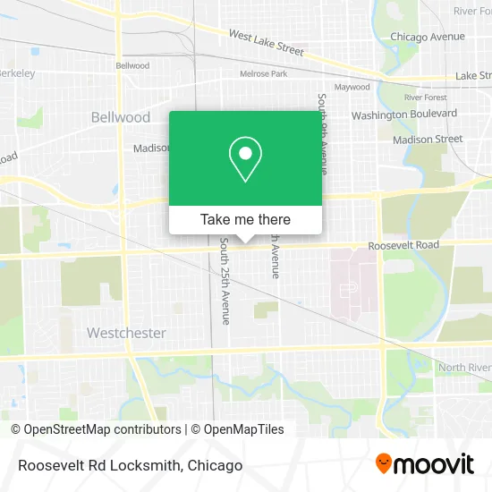 Roosevelt Rd Locksmith map