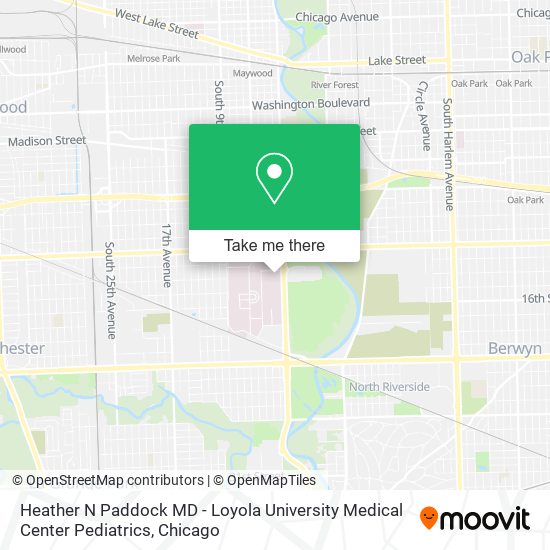 Heather N Paddock MD - Loyola University Medical Center Pediatrics map