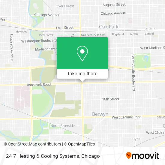 24 7 Heating & Cooling Systems map