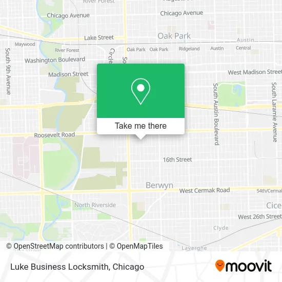 Luke Business Locksmith map