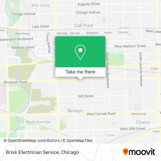 Mapa de Brisk Electrician Service