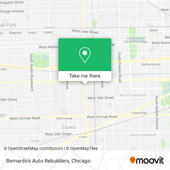 Bernardo's Auto Rebuilders map