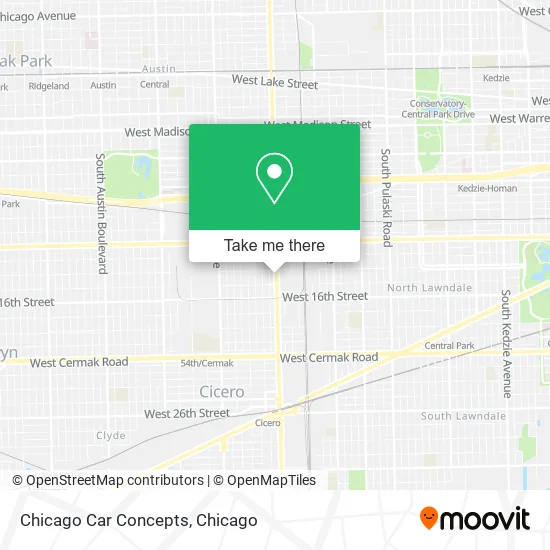 Chicago Car Concepts map