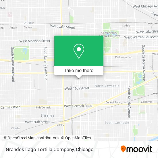 Mapa de Grandes Lago Tortilla Company