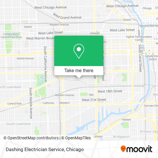 Dashing Electrician Service map