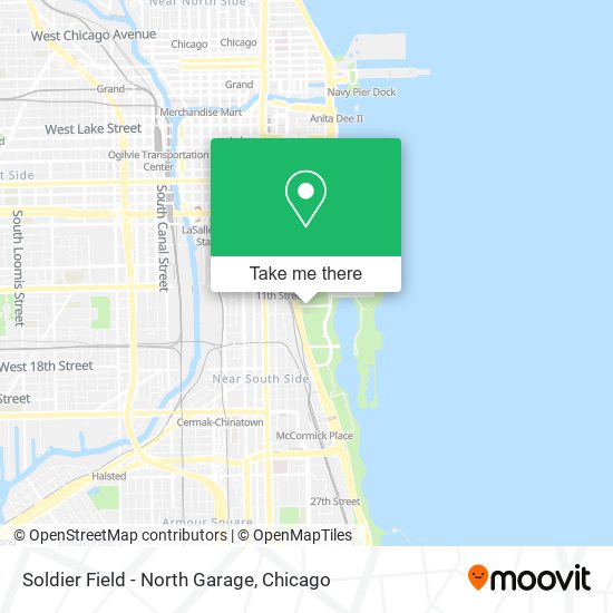 Soldier Field - North Garage map