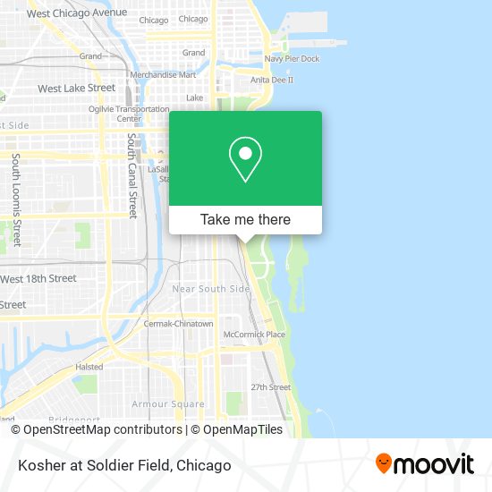 Mapa de Kosher at Soldier Field