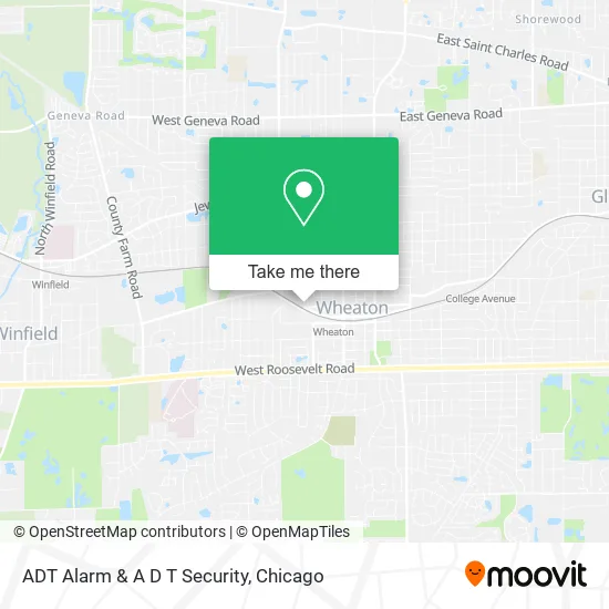 Mapa de ADT Alarm & A D T Security