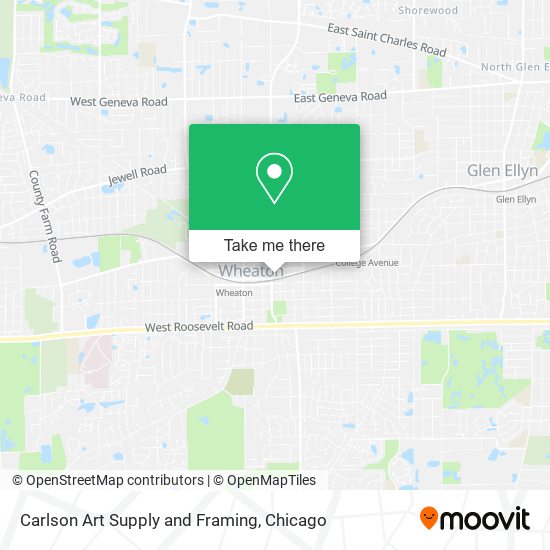 Carlson Art Supply and Framing map