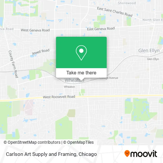 Mapa de Carlson Art Supply and Framing