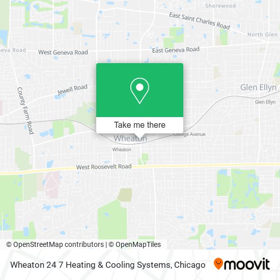 Mapa de Wheaton 24 7 Heating & Cooling Systems