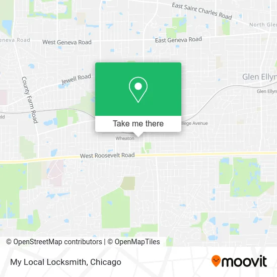 My Local Locksmith map