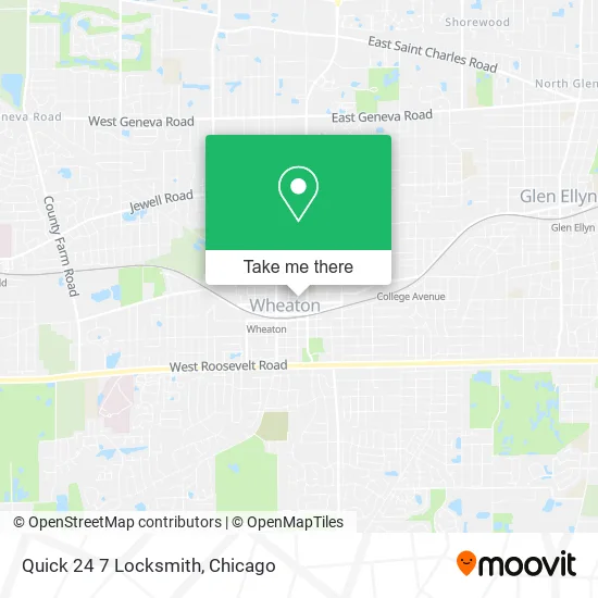 Mapa de Quick 24 7 Locksmith
