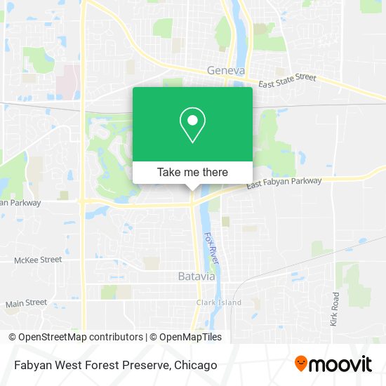 Fabyan West Forest Preserve map