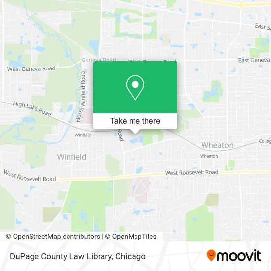 DuPage County Law Library map