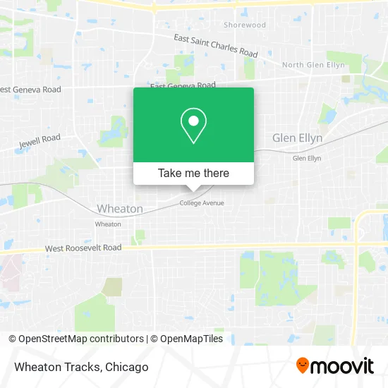 Wheaton Tracks map