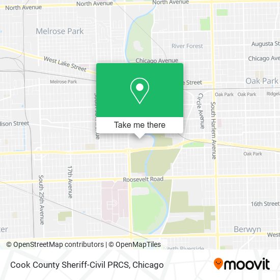 Mapa de Cook County Sheriff-Civil PRCS