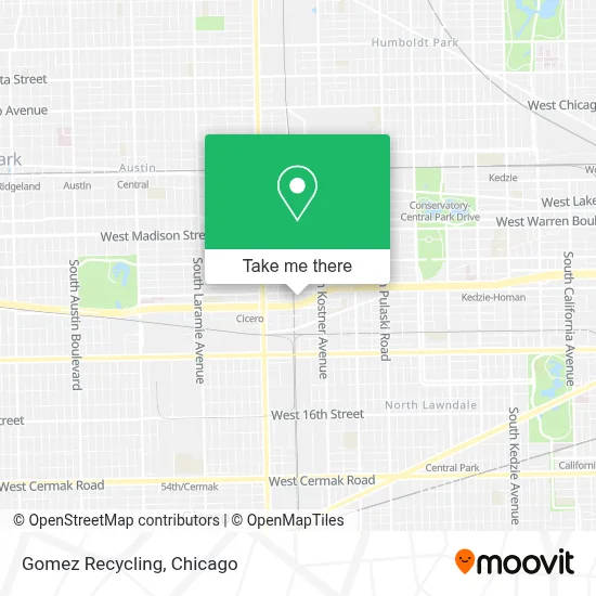 Gomez Recycling map