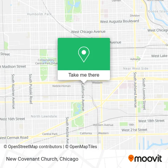 New Covenant Church map