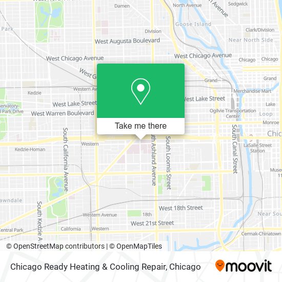 Mapa de Chicago Ready Heating & Cooling Repair