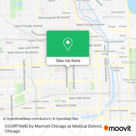 COURTYARD by Marriott-Chicago at Medical District map