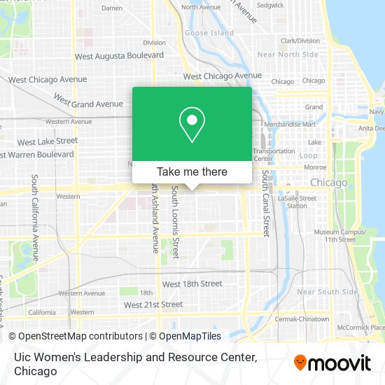 Uic Women's Leadership and Resource Center map