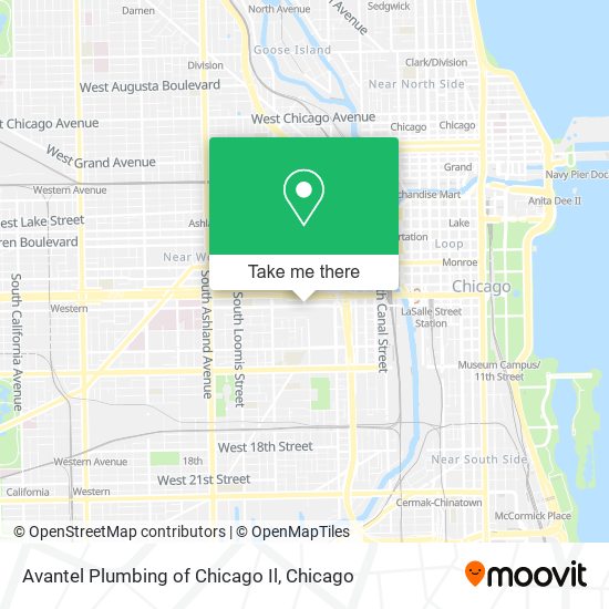 Mapa de Avantel Plumbing of Chicago Il
