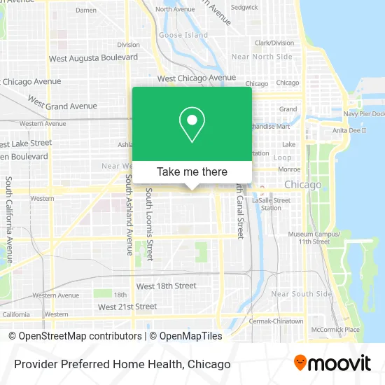 Provider Preferred Home Health map