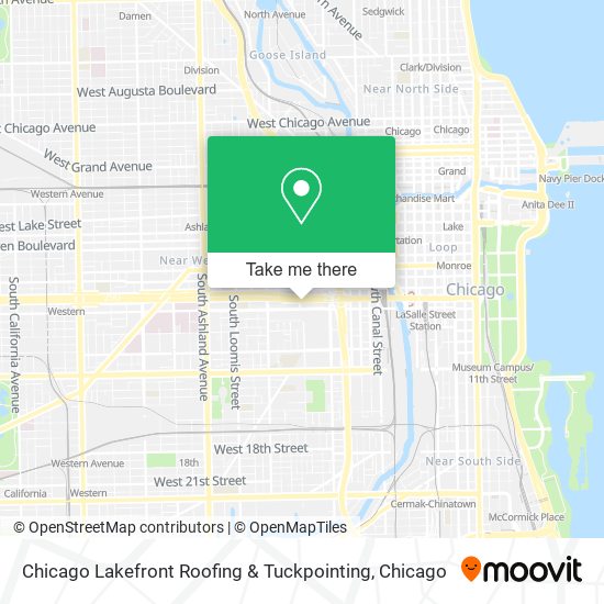 Chicago Lakefront Roofing & Tuckpointing map