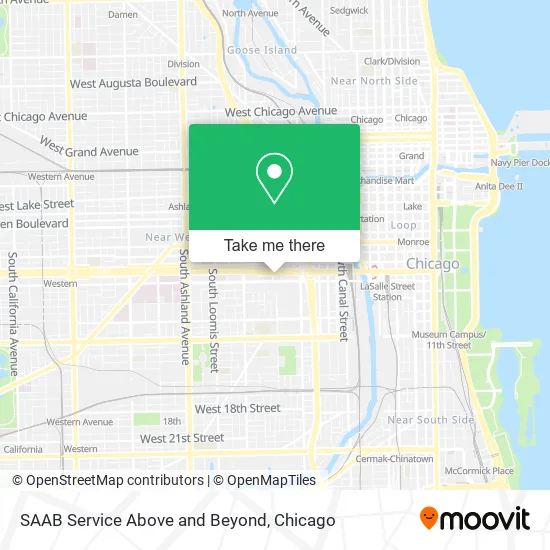 Mapa de SAAB Service Above and Beyond