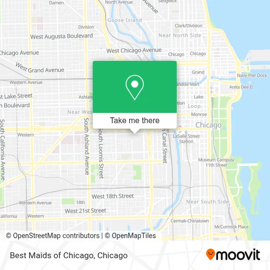 Best Maids of Chicago map