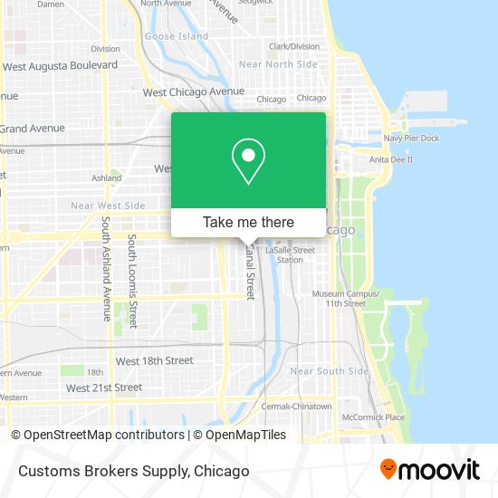 Mapa de Customs Brokers Supply