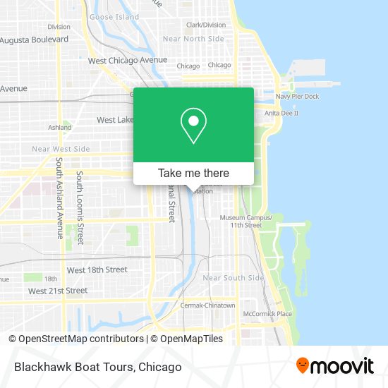 Blackhawk Boat Tours map