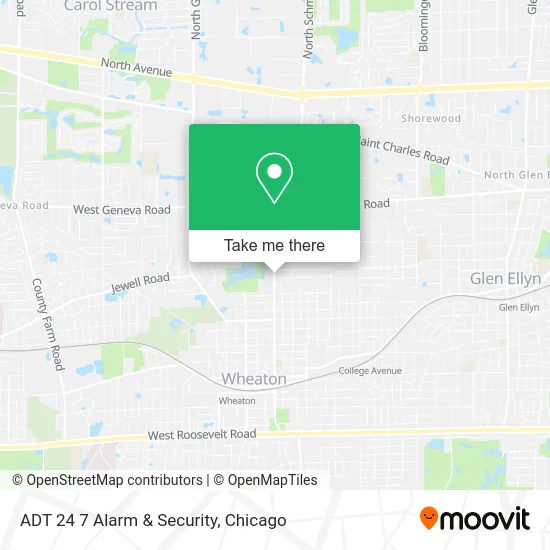 ADT 24 7 Alarm & Security map