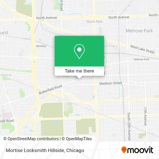 Mortise Locksmith Hillside map