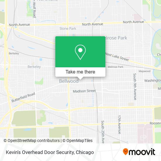 Kevin's Overhead Door Security map