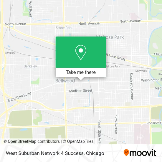 West Suburban Network 4 Success map